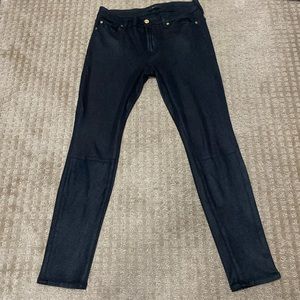 7 for Mankind faux leather jeans